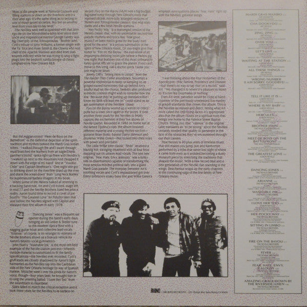 The Neville Brothers - Treacherous: A History Of The Neville Brothers (1955 -1985) (2xVinyl, LP, Compilation) Good Plus (G+) / Very Good (VG)
