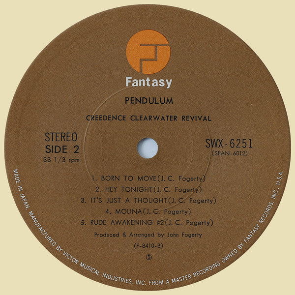 Creedence Clearwater Revival - Pendulum (Vinyl, LP, Album, Reissue, Stereo) Very Good Plus (VG+) / Very Good Plus (VG+)