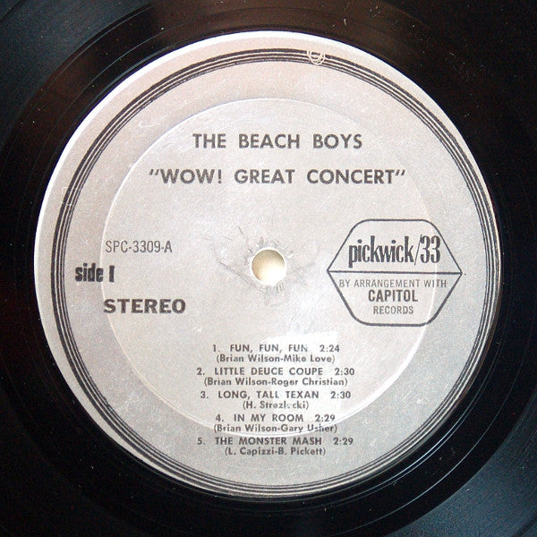 The Beach Boys - Wow! Great Concert! (Vinyl, LP, Album, Reissue, Stereo) Very Good Plus (VG+) / Good Plus (G+)