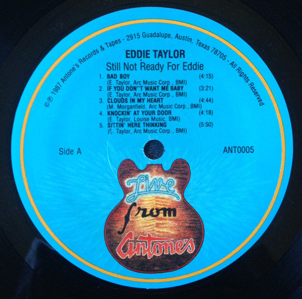Eddie Taylor (2) - Still Not Ready For Eddie (Vinyl, LP, Album) Very Good (VG) / Very Good Plus (VG+)