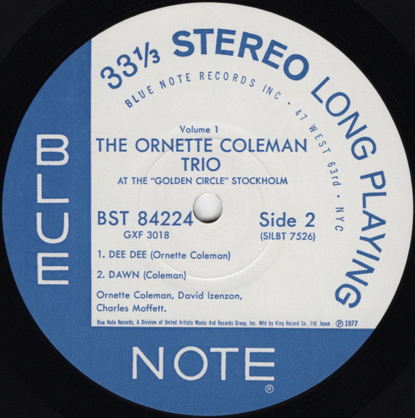 The Ornette Coleman Trio - At The "Golden Circle" Stockholm (Volume...