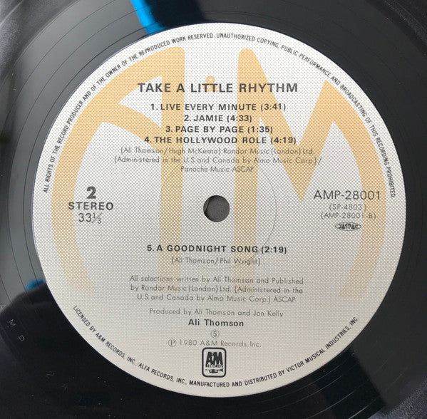 Ali Thomson - Take A Little Rhythm (Vinyl, LP, Album)
