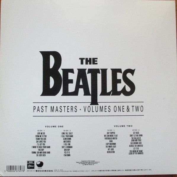 The Beatles - Past Masters Volumes One & Two (2xVinyl, LP, Compilation) Near Mint (NM or M-) / Near Mint (NM or M-)