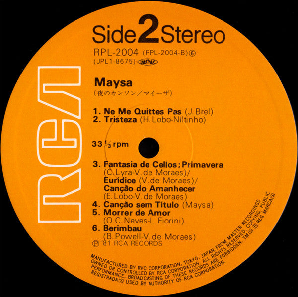 Maysa Matarazzo - Maysa (Vinyl, LP, Compilation) Very Good Plus (VG+) / Very Good Plus (VG+)