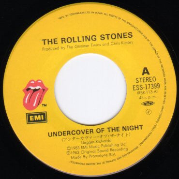 The Rolling Stones - Undercover Of The Night (Vinyl, 7", 45 RPM, Single) Very Good Plus (VG+) / Very Good Plus (VG+)
