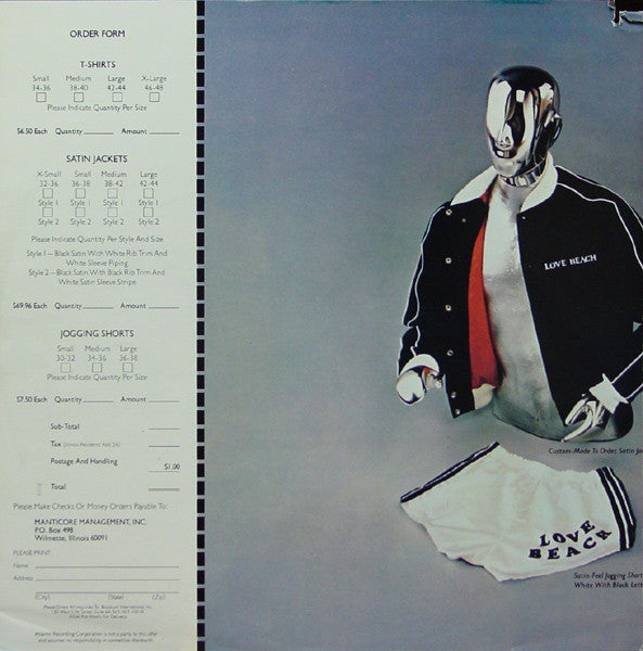 Emerson, Lake & Palmer - Love Beach (Vinyl, LP, Album, Stereo) Very Good (VG) / Poor (P)