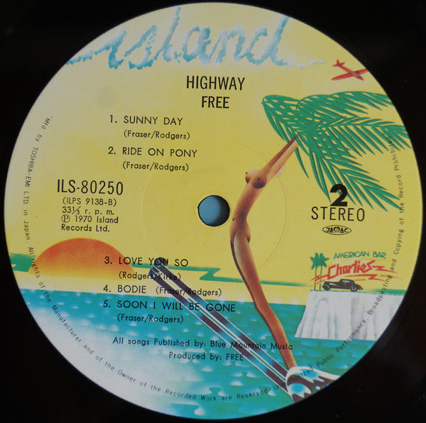 Free - Highway (Vinyl, LP, Album, Reissue) Very Good Plus (VG+) / Good Plus (G+)