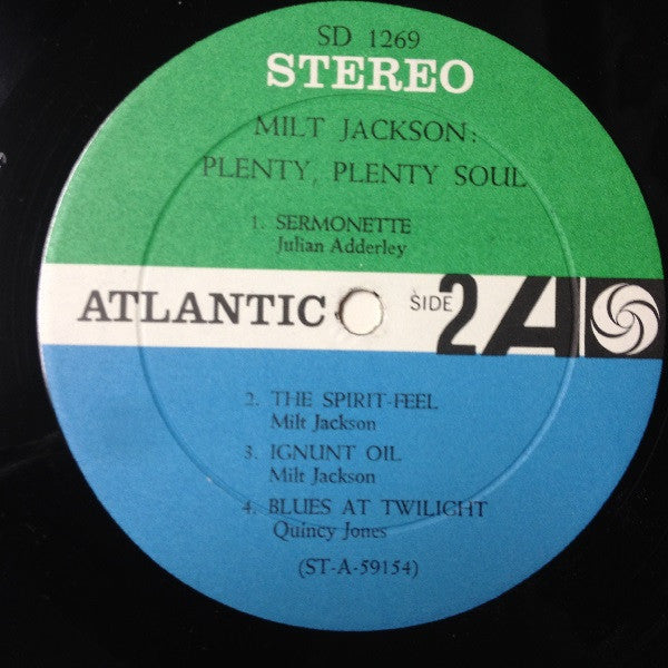 Milt Jackson - Plenty, Plenty Soul (Vinyl, LP, Album, Reissue, Stereo)