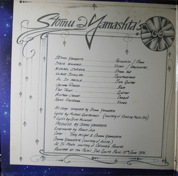 Stomu Yamashta's Go - Go Live From Paris (2xVinyl, LP, Album) Very Good (VG) / Very Good (VG)