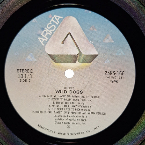 The Rods - Wild Dogs (Vinyl, LP, Album) Very Good Plus (VG+) / Very Good Plus (VG+)