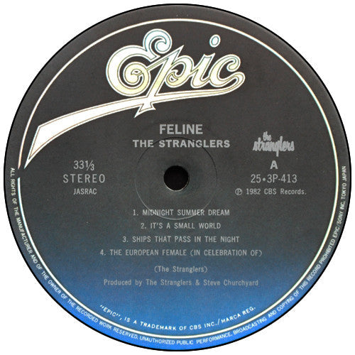 The Stranglers - Feline (Vinyl, LP, Album) Very Good Plus (VG+) / Very Good (VG)