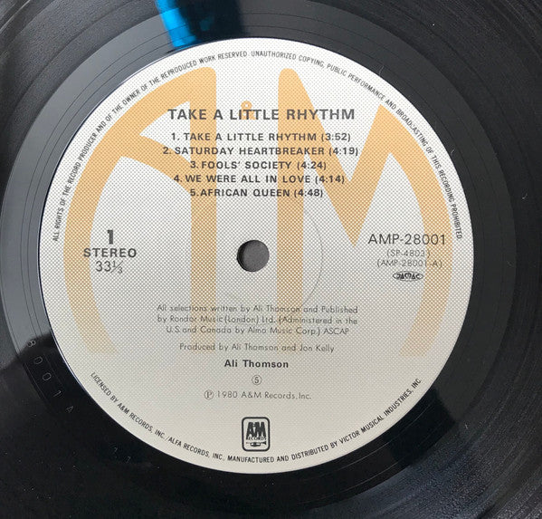 Ali Thomson - Take A Little Rhythm (Vinyl, LP, Album)