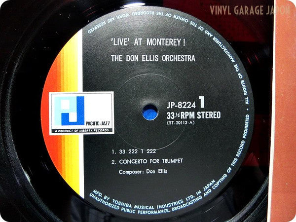 The Don Ellis Orchestra - 'Live' At Monterey ! (Vinyl, LP, Album) Very Good (VG) / Very Good (VG)