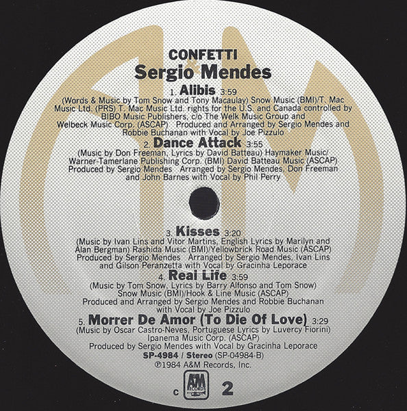 Sérgio Mendes - Confetti (Vinyl, LP, Album) Very Good (VG) / Very Good (VG)