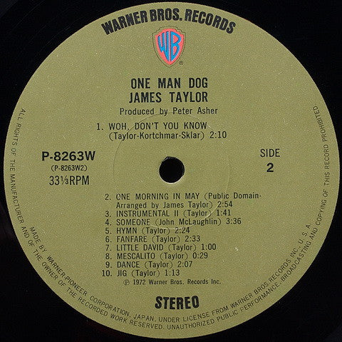 James Taylor (2) - One Man Dog (Vinyl, LP, Album)