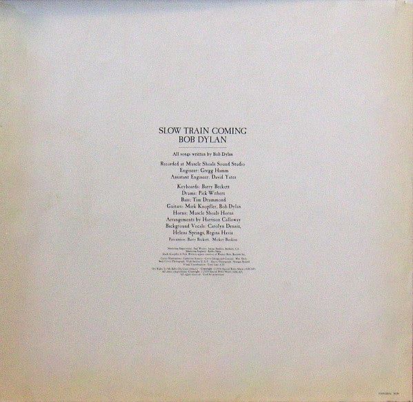 Bob Dylan - Slow Train Coming (Vinyl, LP, Album) Very Good (VG) / Very Good (VG)