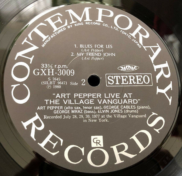 Art Pepper - Live At The Village Vanguard (3xVinyl, Box Set, LP, Album, Compilation) Very Good (VG) / Near Mint (NM or M-)