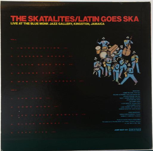The Skatalites - Latin Goes Ska: Live At The Blue Monk Jazz Gallery, Kingston, Jamaica (Vinyl, LP, Album) Very Good Plus (VG+) / Very Good Plus (VG+)