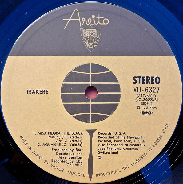 Irakere - "Live" At Newport Jazz Festival And Montreux Jazz Festival (Vinyl, LP, Album) Very Good Plus (VG+) / Very Good Plus (VG+)