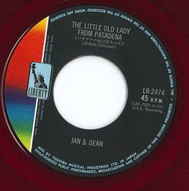 Jan & Dean - The Little Old Lady From Pasadena / Surf City (Vinyl, 7", 45 RPM, Single) Very Good Plus (VG+) / Very Good Plus (VG+)