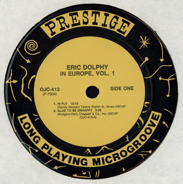 Eric Dolphy - In Europe, Vol. 1 (Vinyl, LP, Album, Reissue, Remastered, Stereo) Very Good Plus (VG+) / Very Good Plus (VG+)