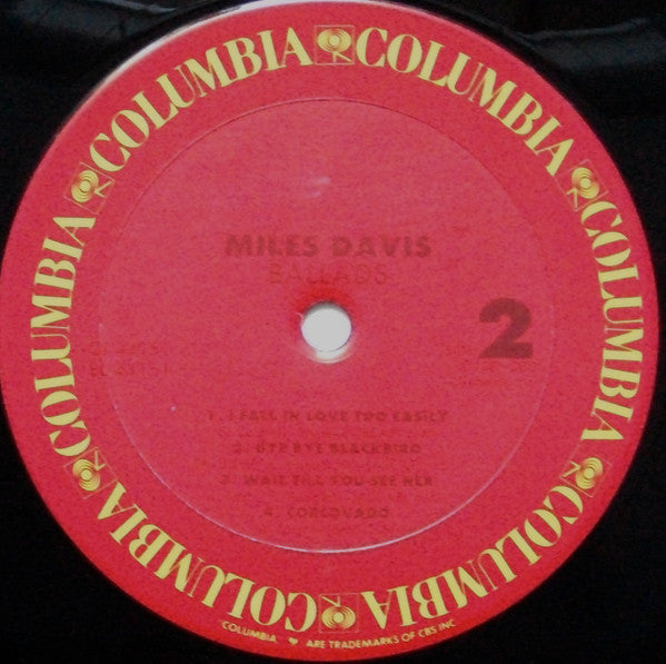 Miles Davis - Ballads (Vinyl, LP, Compilation, Remastered) Very Good (VG) / Very Good Plus (VG+)