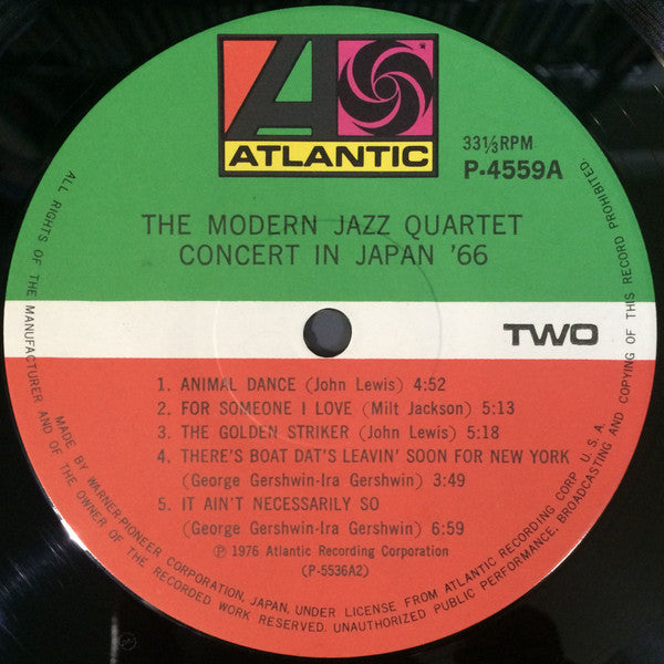 The Modern Jazz Quartet - Concert In Japan '66 (2xVinyl, LP, Album, Mono) Very Good Plus (VG+) / Very Good Plus (VG+)