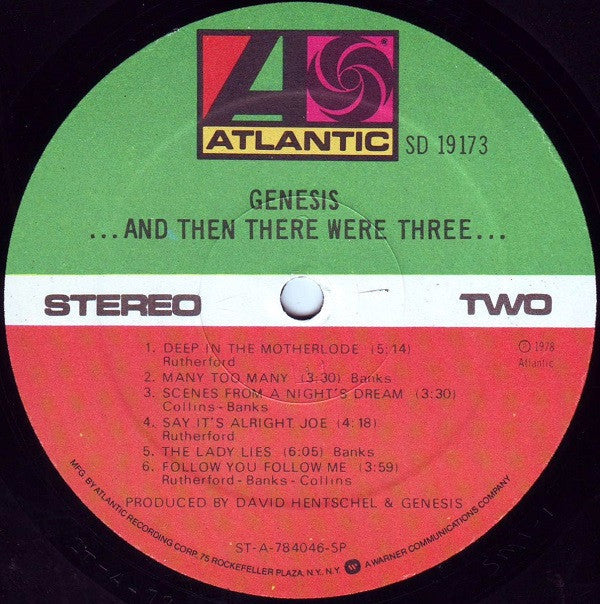 Genesis - ...And Then There Were Three... (Vinyl, LP, Album) Near Mint (NM or M-) / Very Good Plus (VG+)