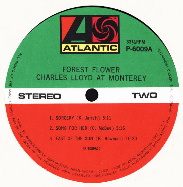 Charles Lloyd - Forest Flower (Vinyl, LP, Album, Reissue)