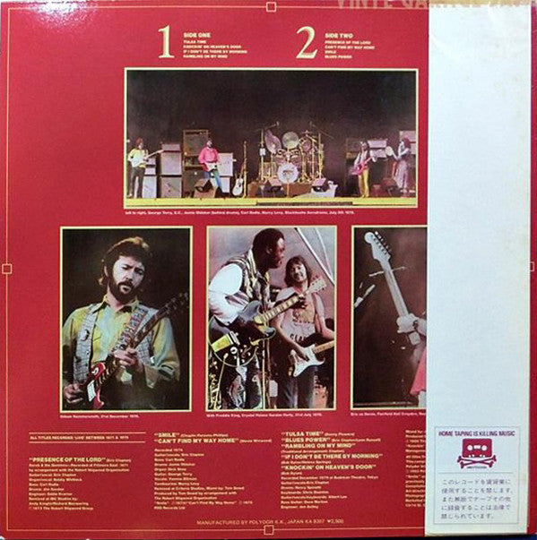 Eric Clapton - Timepieces Vol. II - 'Live' In The Seventies (Vinyl, LP, Compilation) Very Good Plus (VG+) / Very Good Plus (VG+)