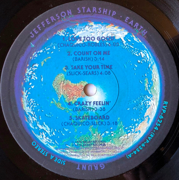 Jefferson Starship - Earth (Vinyl, LP, Album) Very Good Plus (VG+) / Good Plus (G+)
