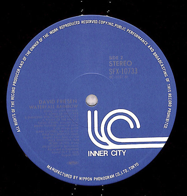 David Friesen - Waterfall Rainbow (Vinyl, LP, Album) Very Good Plus (VG+) / Fair (F)