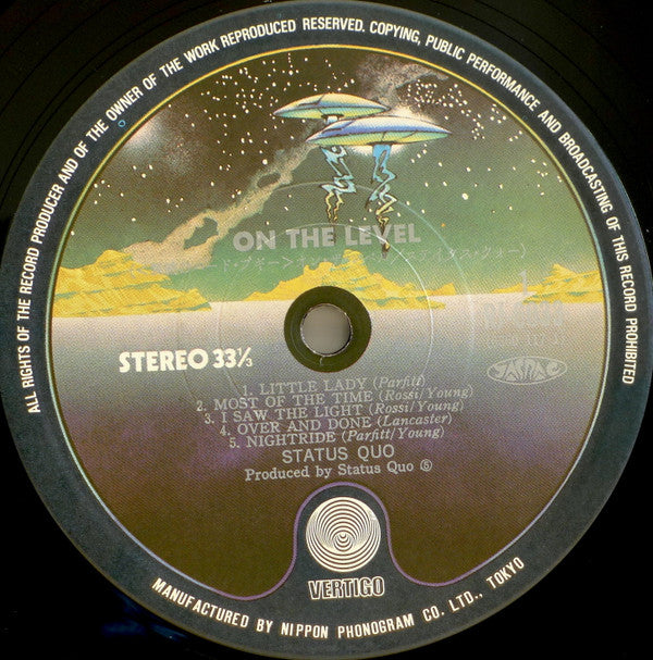 Status Quo - On The Level (Vinyl, LP, Album, Stereo) Very Good (VG) / Very Good (VG)