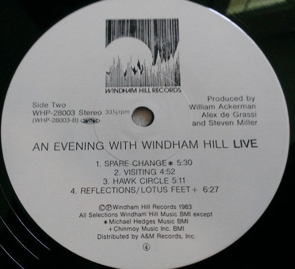 Various - An Evening With Windham Hill Live (Vinyl, LP, Album) Near Mint (NM or M-) / Very Good Plus (VG+)
