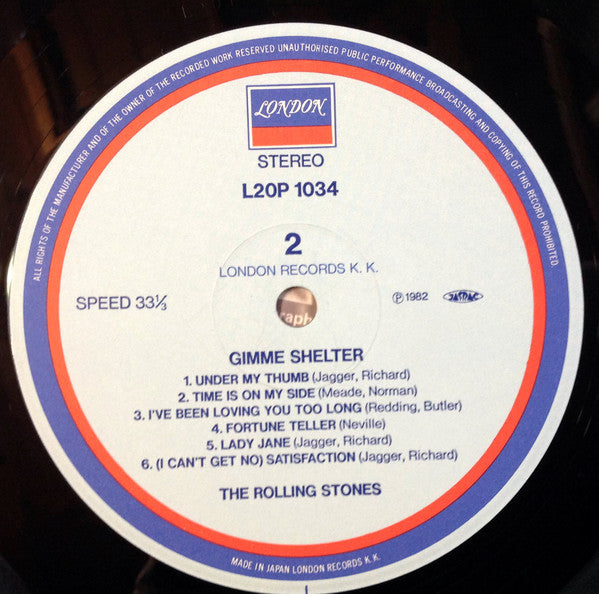 The Rolling Stones - Gimme Shelter (Vinyl, LP, Compilation, Reissue) Near Mint (NM or M-) / Very Good (VG)