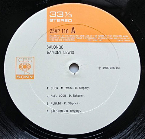 Ramsey Lewis - Sălongo (Vinyl, LP, Album) Very Good Plus (VG+) / Good Plus (G+)