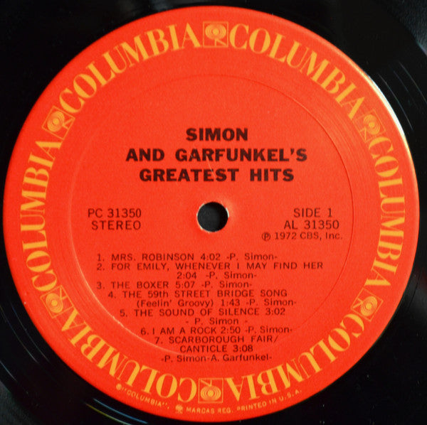 Simon & Garfunkel - Simon And Garfunkel's Greatest Hits (Vinyl, LP, Compilation, Reissue) Very Good (VG) / Good Plus (G+)