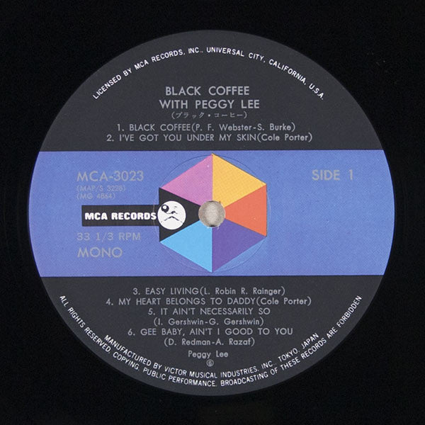 Peggy Lee - Black Coffee (Vinyl, LP, Album, Reissue, Mono)