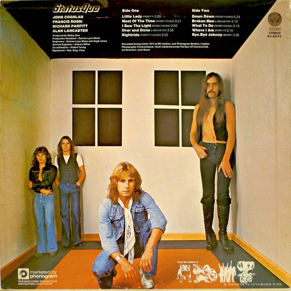 Status Quo - On The Level (Vinyl, LP, Album, Stereo) Very Good Plus (VG+) / Very Good (VG)
