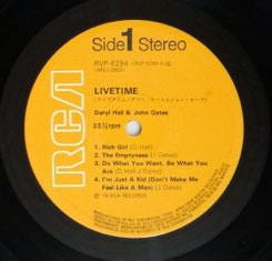 Daryl Hall & John Oates - Livetime (Vinyl, LP, Album) Very Good Plus (VG+) / Very Good (VG)