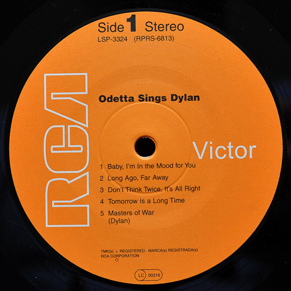 Odetta - Odetta Sings Dylan (Vinyl, LP, Album, Reissue) Near Mint (NM or M-) / Very Good Plus (VG+)