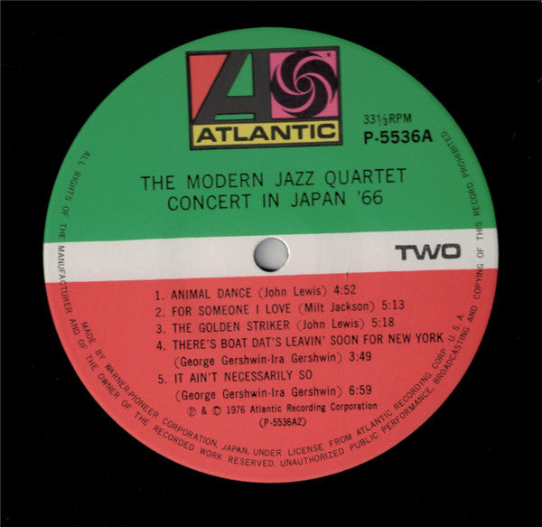 The Modern Jazz Quartet - Concert In Japan '66 (2xVinyl, LP, Album) Very Good (VG) / Very Good (VG)