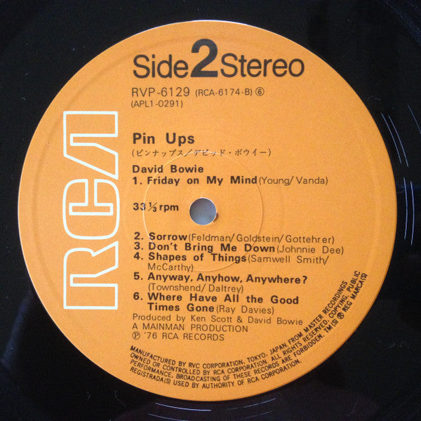 David Bowie - Pinups (Vinyl, LP, Album, Reissue) Very Good (VG) / Very Good (VG)