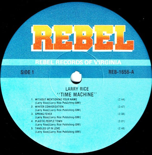 Larry Rice - Time Machine (Vinyl, LP, Album) Near Mint (NM or M-) / Near Mint (NM or M-)