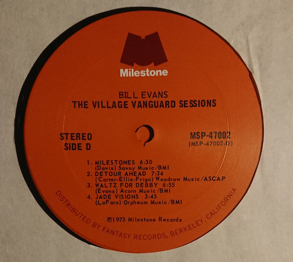 Bill Evans - The Village Vanguard Sessions (2xVinyl, LP, Compilation, Reissue, Stereo) Very Good Plus (VG+) / Good Plus (G+)