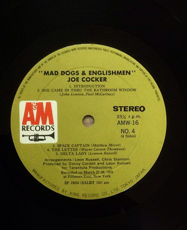 Joe Cocker - Mad Dogs & Englishmen (2xVinyl, LP, Album) Very Good Plus (VG+) / Good Plus (G+)