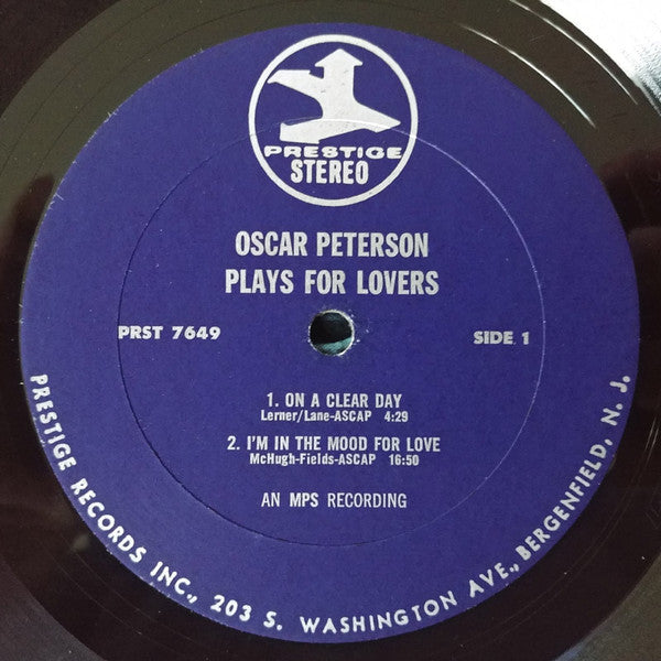Oscar Peterson - Oscar Peterson Plays For Lovers (Vinyl, LP, Album)