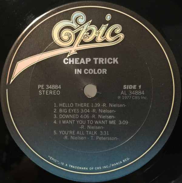 Cheap Trick - In Color (Vinyl, LP, Album, Reissue) Very Good Plus (VG+) / Very Good Plus (VG+)