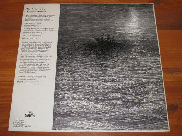 David Bedford - The Rime Of The Ancient Mariner (Vinyl, LP, Album) Near Mint (NM or M-) / Very Good (VG)