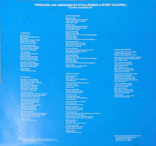 Bobby Caldwell - August Moon (Vinyl, LP, Album)